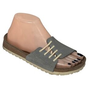 Papillio by Birkenstock Masai Womens Gray Suede Sandals Slides Size 35 US L5